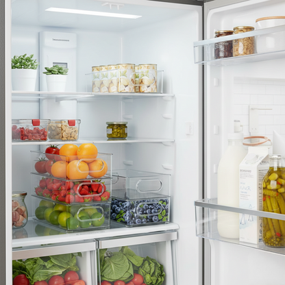 Medium size clear acrylic organizer for fridge and multipurpose storage