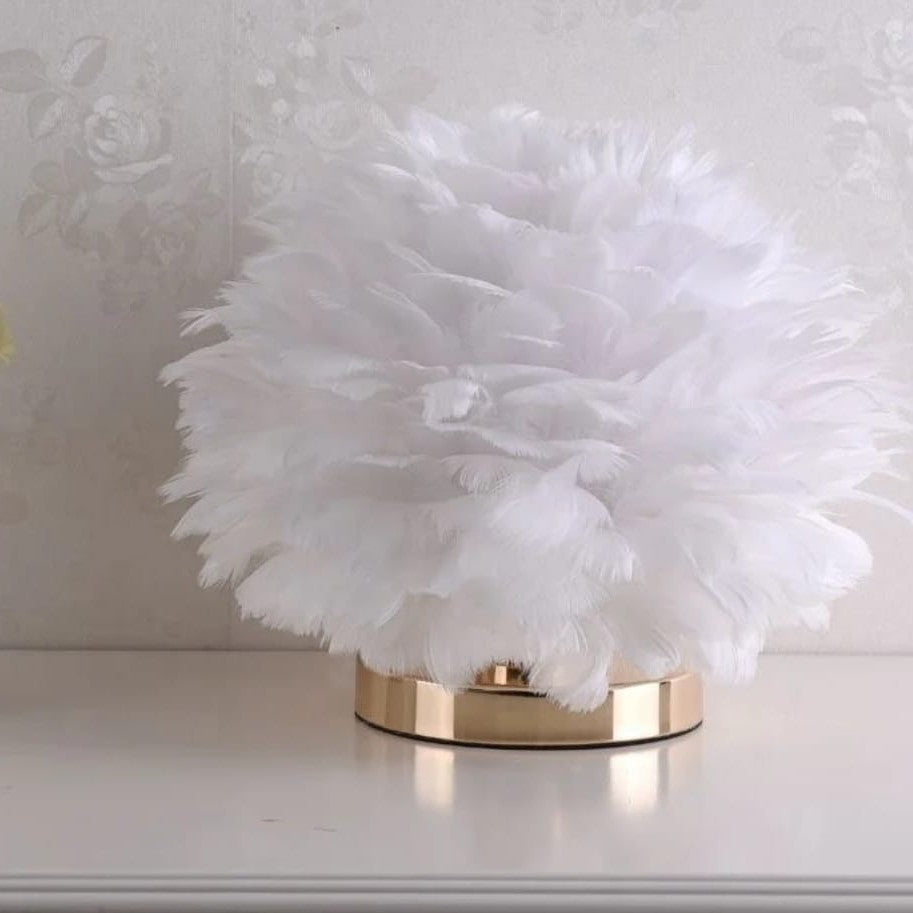 Feather Bedside Decorative Lamp