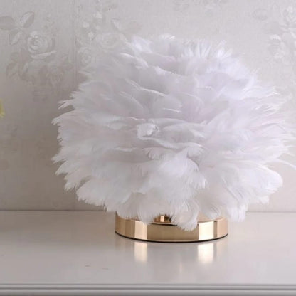 Feather Bedside Decorative Lamp