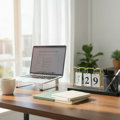 Desk Calendar & Pen Holder