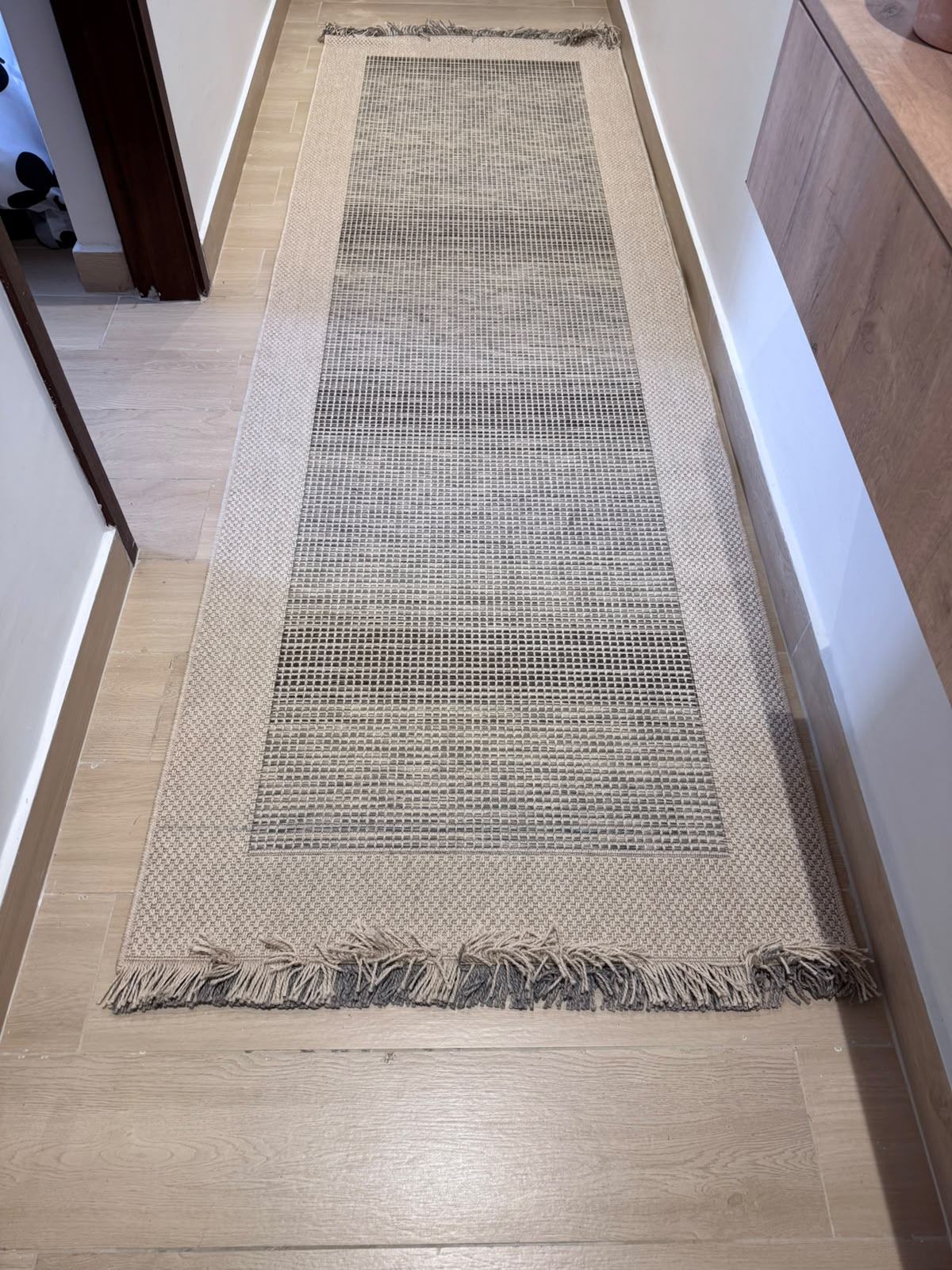 3m × 1m carpet runner for stylish hallway, corridor, bedroom, and living room décor.