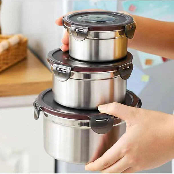 3Piece 304 Stainless Steel Lunch Box Set