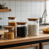 Glass Storage Containers With Bamboo Lids
