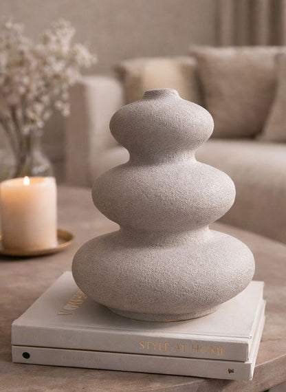 Stone Petal Vase