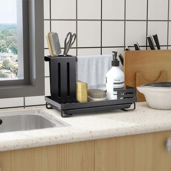 Carbon Steel Rust Proof Kitchen Sink Organizer Caddy