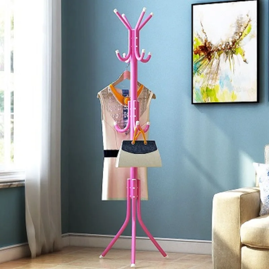 12-Hook Multipurpose Coat & Bag Hanger