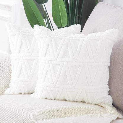Boho Velvet Throw Pillow Covers Set of 2