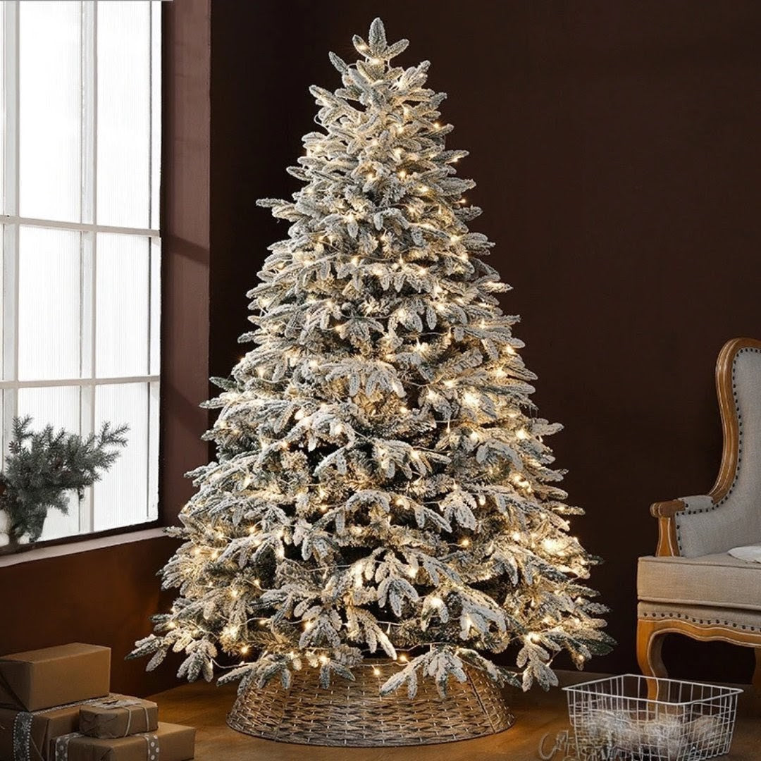 Snow Flocked Christmas Tree