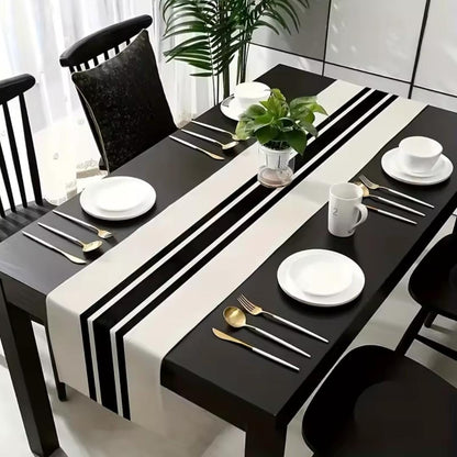 High quality linen table runner measuring 33x230cm for elegant dining and home table décor. 