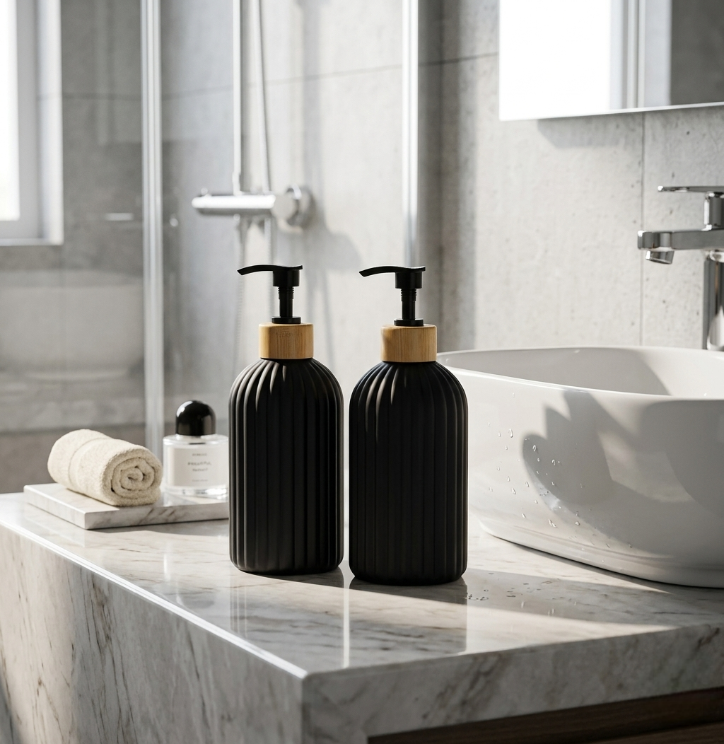 500ml Non-breakable plastic lotion dispenser bottle with refillable pump for soap, lotion, and liquid storage