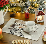 2Pc Plaid Christmas Rectangular Placemats