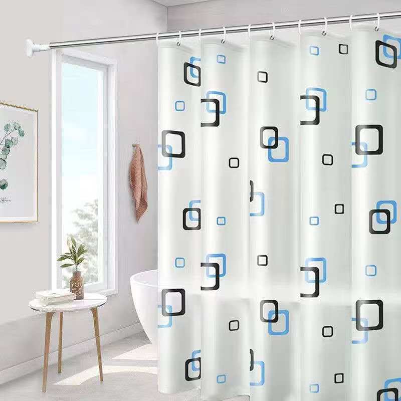 Shower Curtain with Hooks 180 × 200 cm