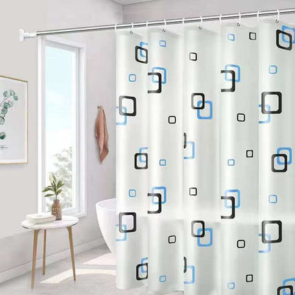 Shower Curtain with Hooks 180 × 200 cm