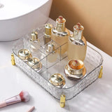 Multi Grid Transparent Makeup Organizer