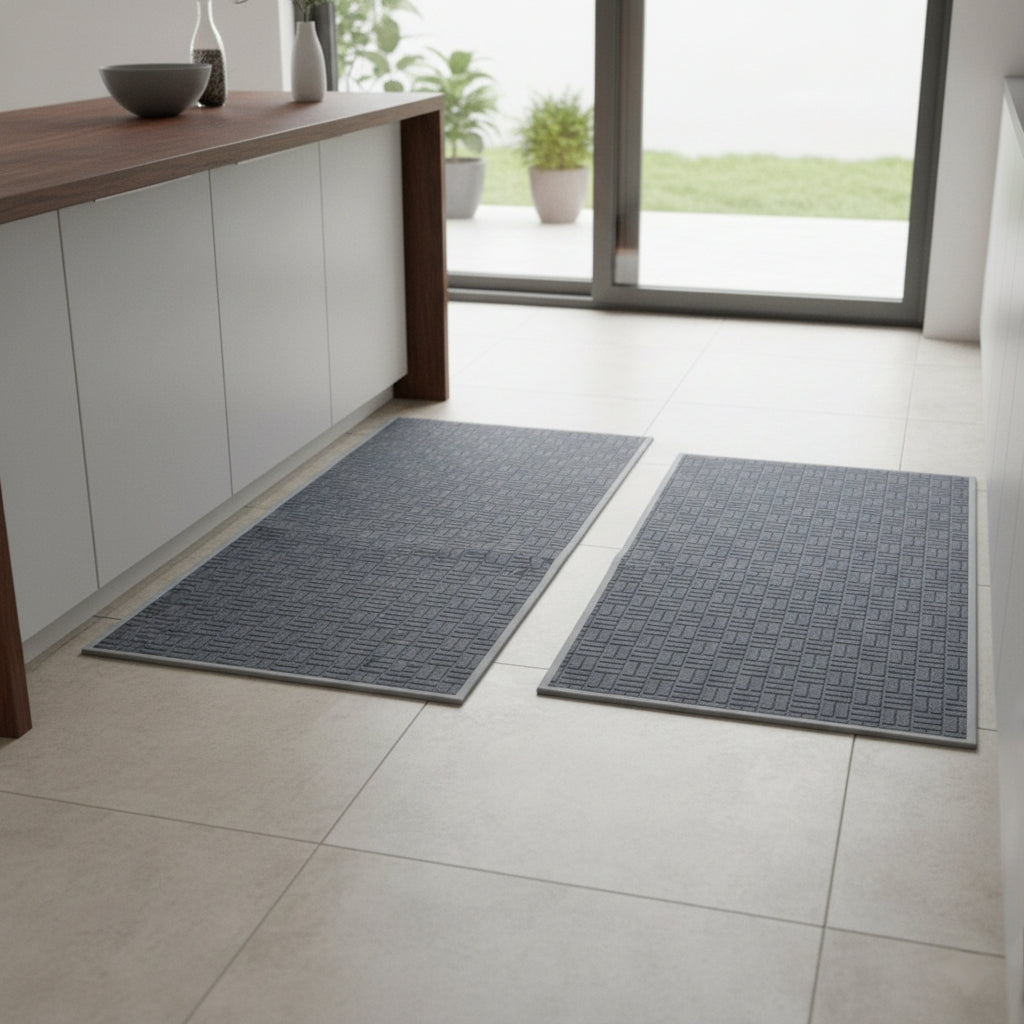 2pc Thickened Absorbent Kitchen Mats Set