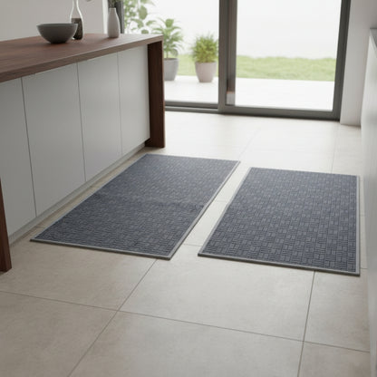2pc Thickened Absorbent Kitchen Mats Set