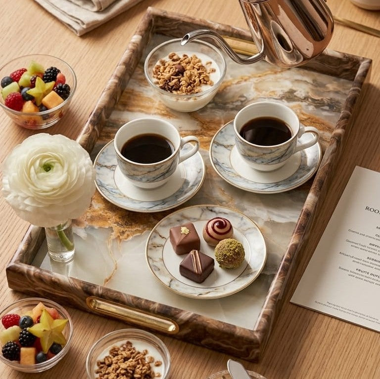 Marble PVC Decorative Tray
