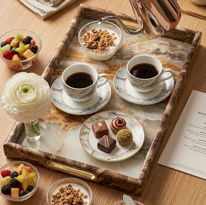 Marble PVC Decorative Tray