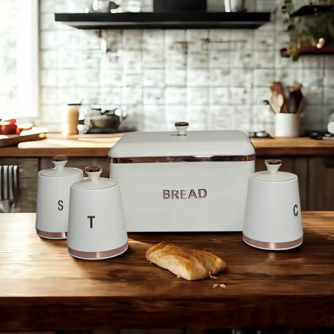 15L Bread Bin with 3 Canisters