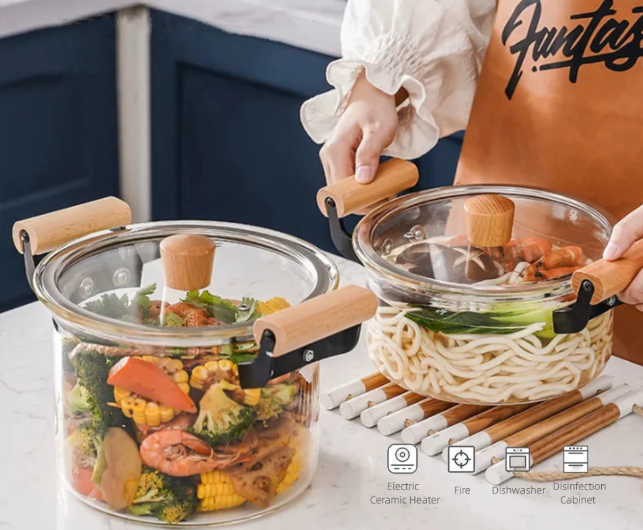 Glass Cooking Pot