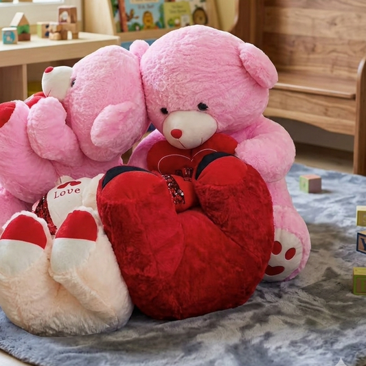 60cm Soft plush teddy bear stuffed toy for gifting, cuddling, and room decoration 🧸❤️