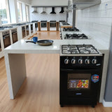 4-Gas Cooker with Electric Oven and Rotisserie