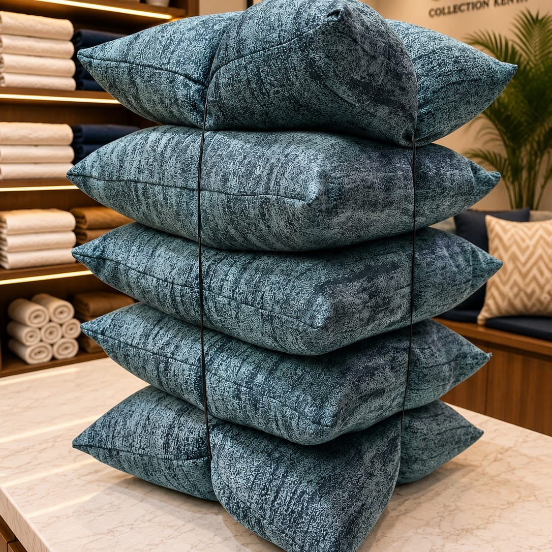 5Piece Throw Pillow Set with Zipper