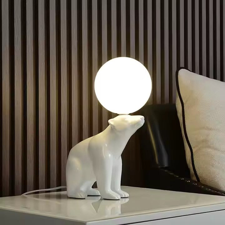 Cute bear-shaped table lamp night light for kids’ bedroom or nursery décor