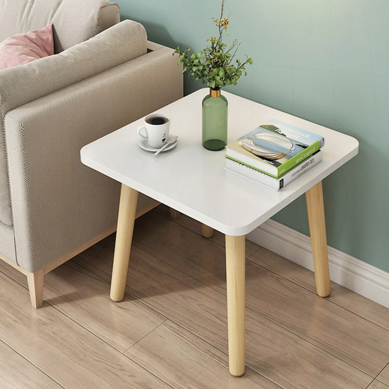 Contemporary square-shaped side stool and table with modern design