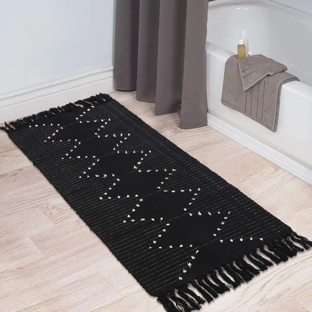 Bohemian Rug With Tassels