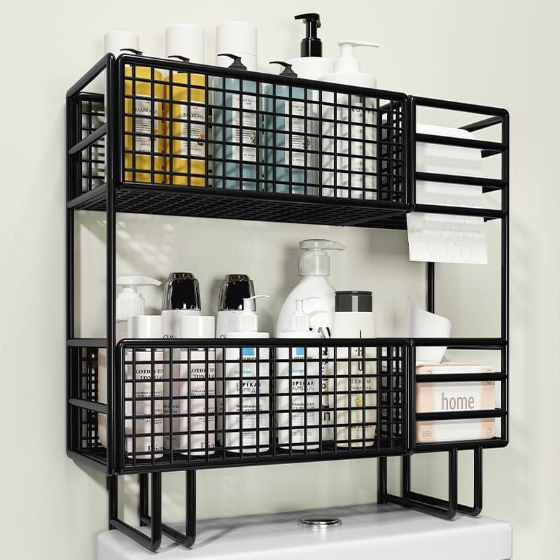 Double Layer Over The Toilet Bathroom Rack