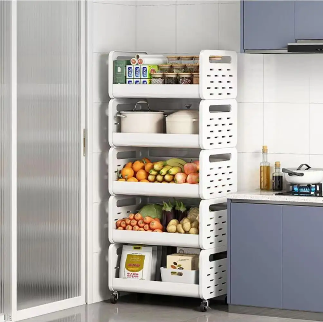 Kitchen Basket Household Storage Rack