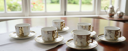 12-Piece Cup and Saucer Set