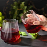 6pcs Ribbed Glass