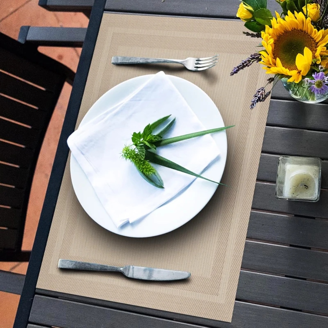 6Pcs Set Woven Table Mats