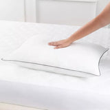 Piped Edge White pillows