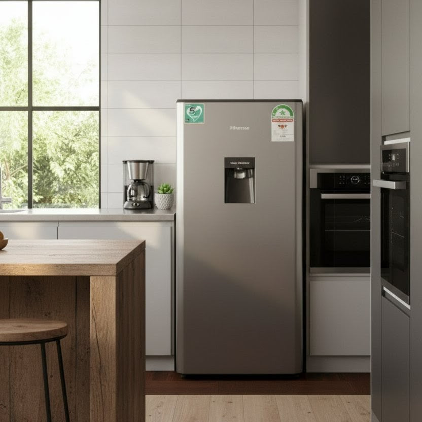 Hisense 176-liter single door fridge with water dispenser