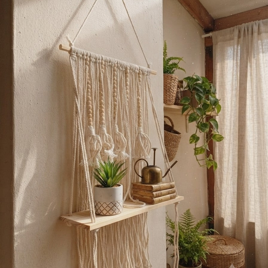 Nordic Hanging Plant Storage Shelf