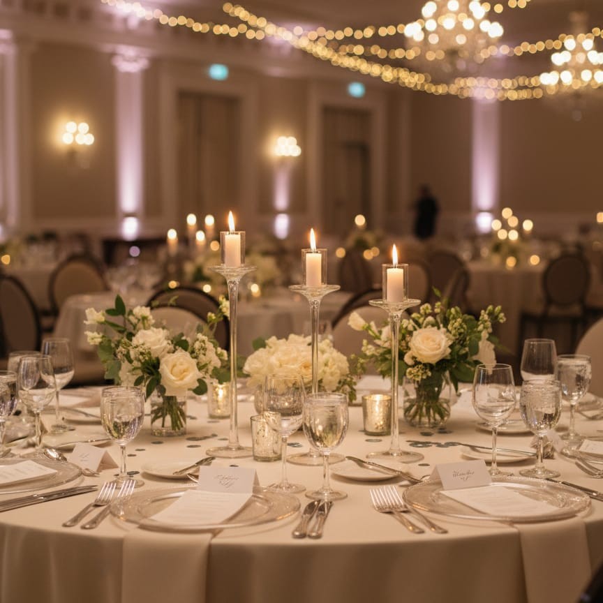 3Pcs Glass Candle Holders