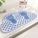 Cloud Shape Rubber Bathroom Anti-Slip Mat