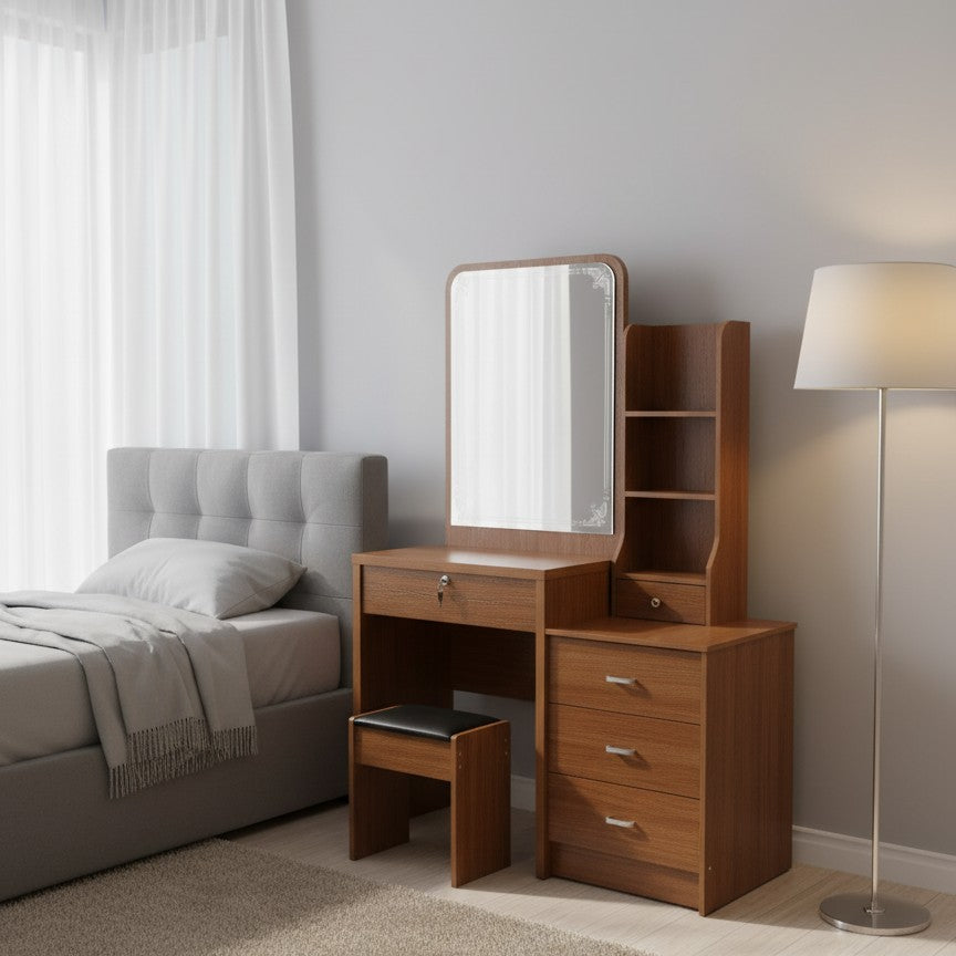 dressing table with sliding mirror
