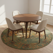 Oriental Weavers Isla Round Batik Abstract Flat Weave Rug KBORIE212