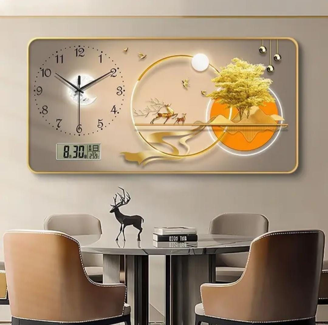 Digital Wall Clock with Calendar