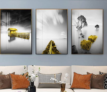 3Pc Wooden Wall Hangings