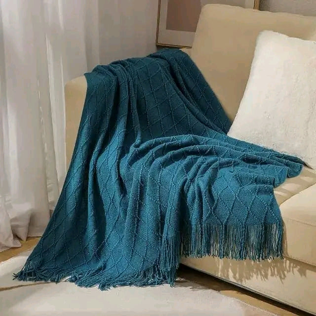 Knitted Throw Blanket