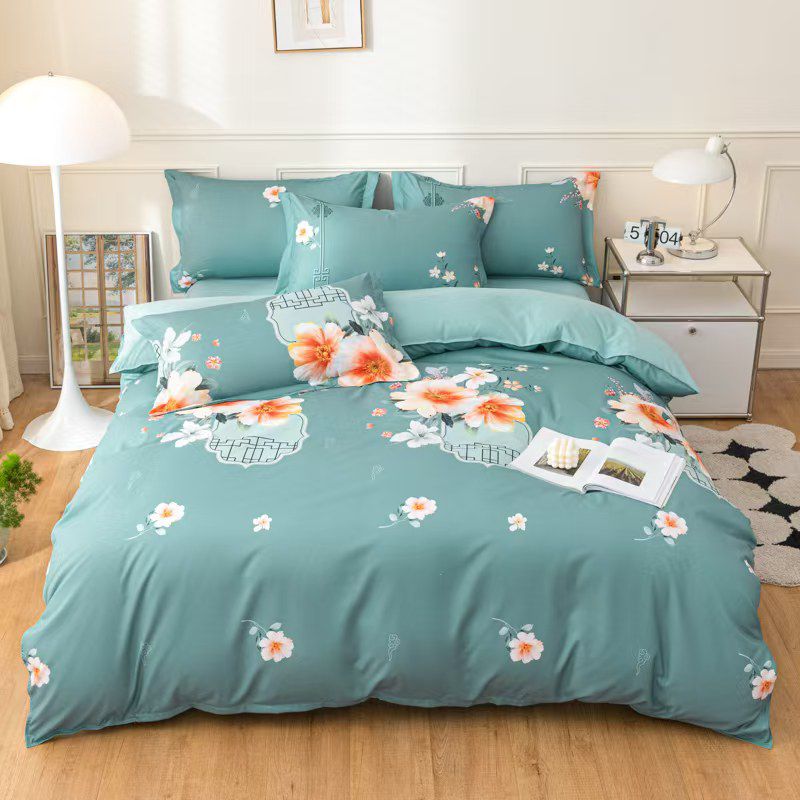 Cotton Printed Duvet Cover Set – 5×6 ft