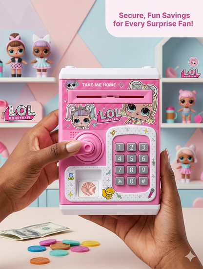 Battery Operated Saving Box with Password & Fingerprint Lock