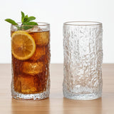 Square Decanter with 2 Ice Texture Glasses