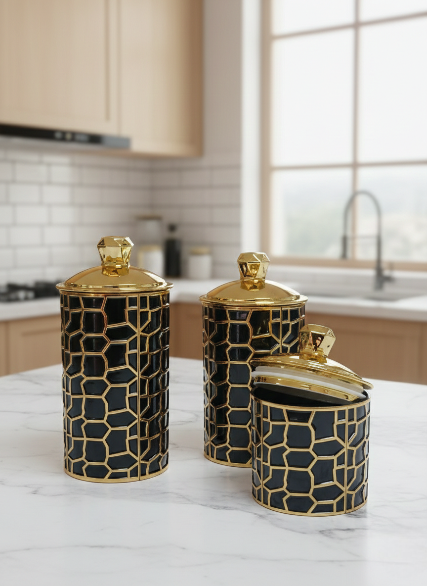 3-Piece Decorative Canister Set