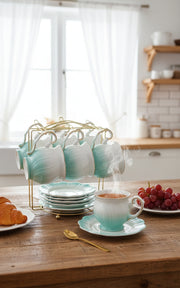 Bone Cup And Saucer Set
